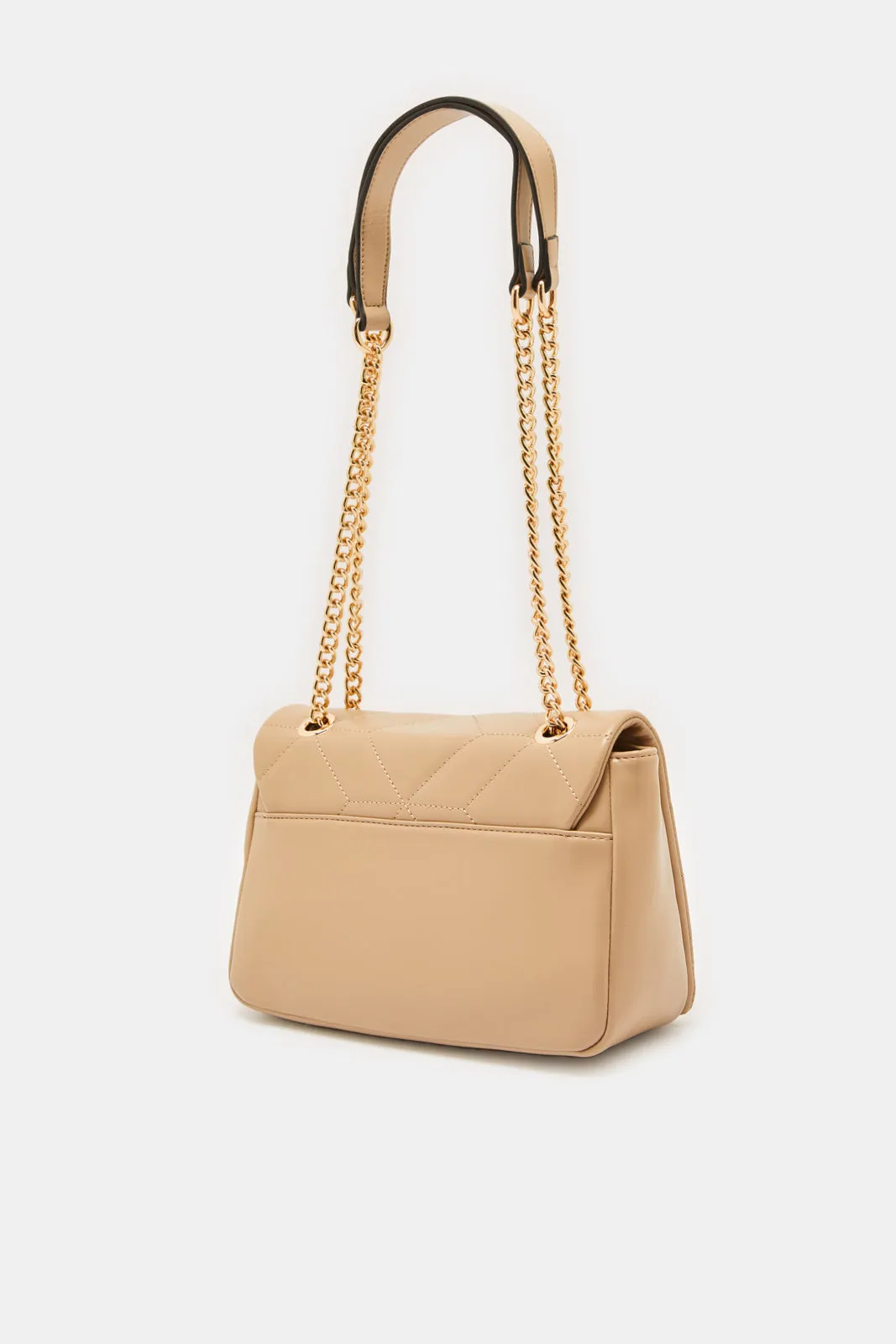 Women Beige Quilted Bag sold by Redtag product image thumbnail 2