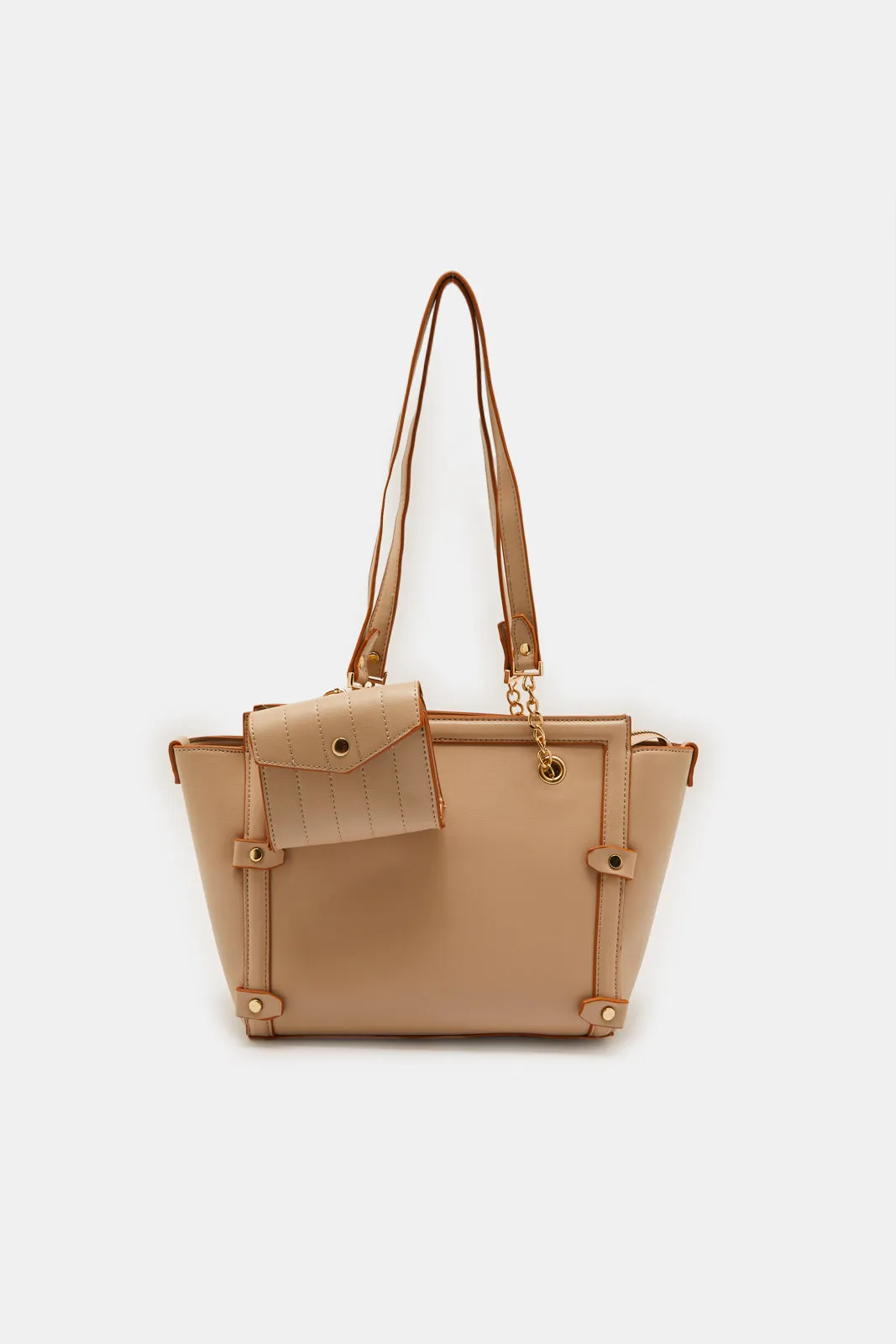 Women Beige Embellished Day Bag sold by Redtag