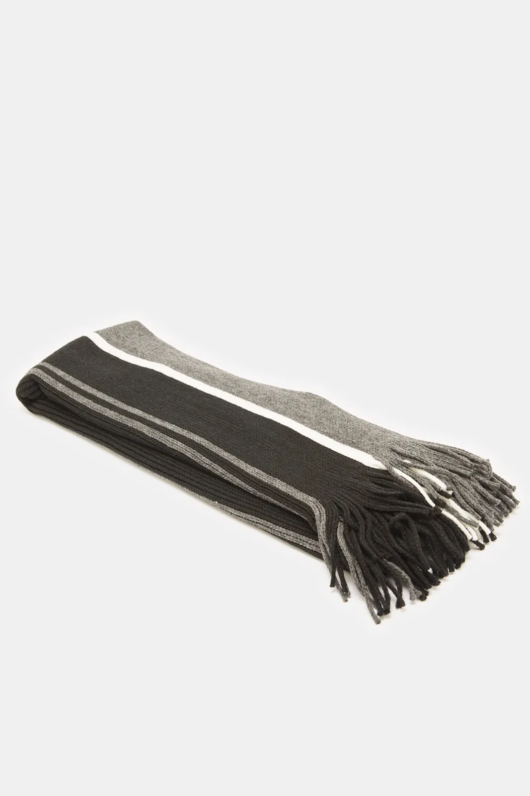 Men Multicolour Knitted Scarf sold by Redtag product image thumbnail 2