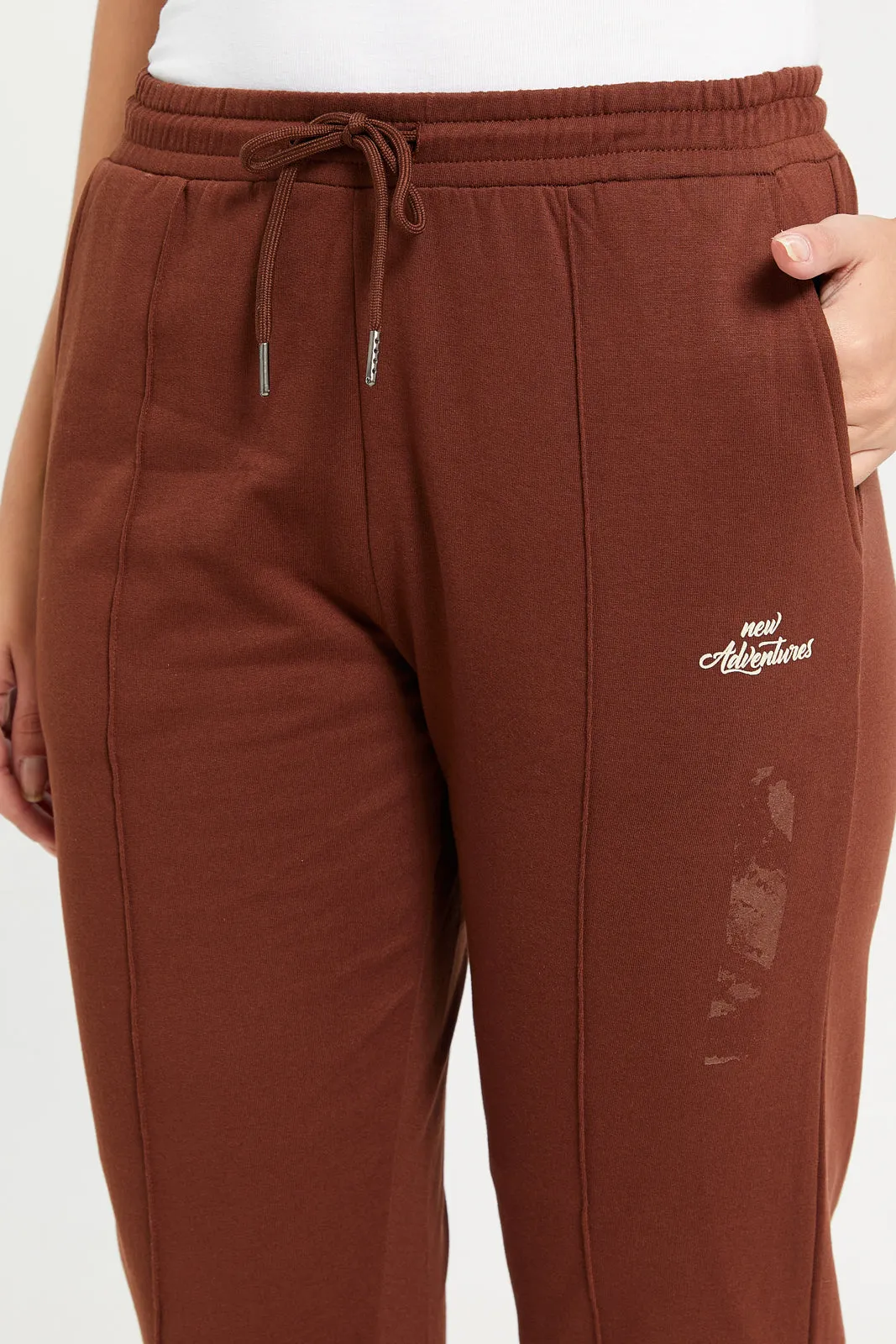 Women Brown Printed Jogger Pants sold by Redtag product image thumbnail 4