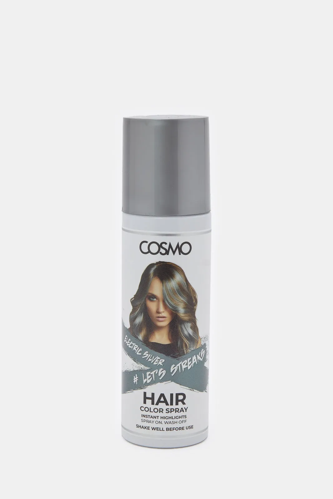 Women Silver Electric Hair Colour Spray (100ml) sold by Redtag