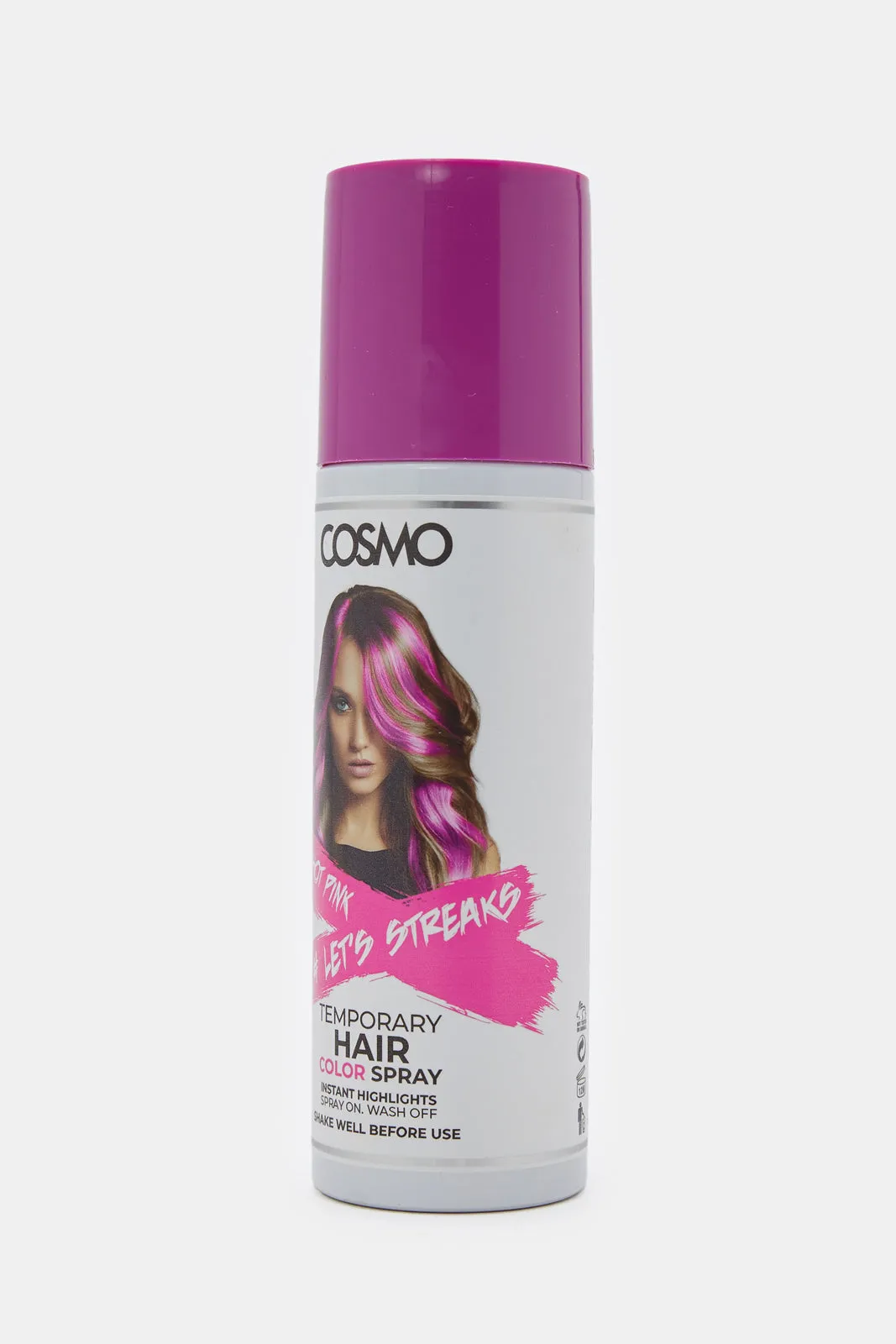 Cosmo Neon Hot Pink Temporary Hair Color Spray (100ml) sold by Redtag product image thumbnail 2
