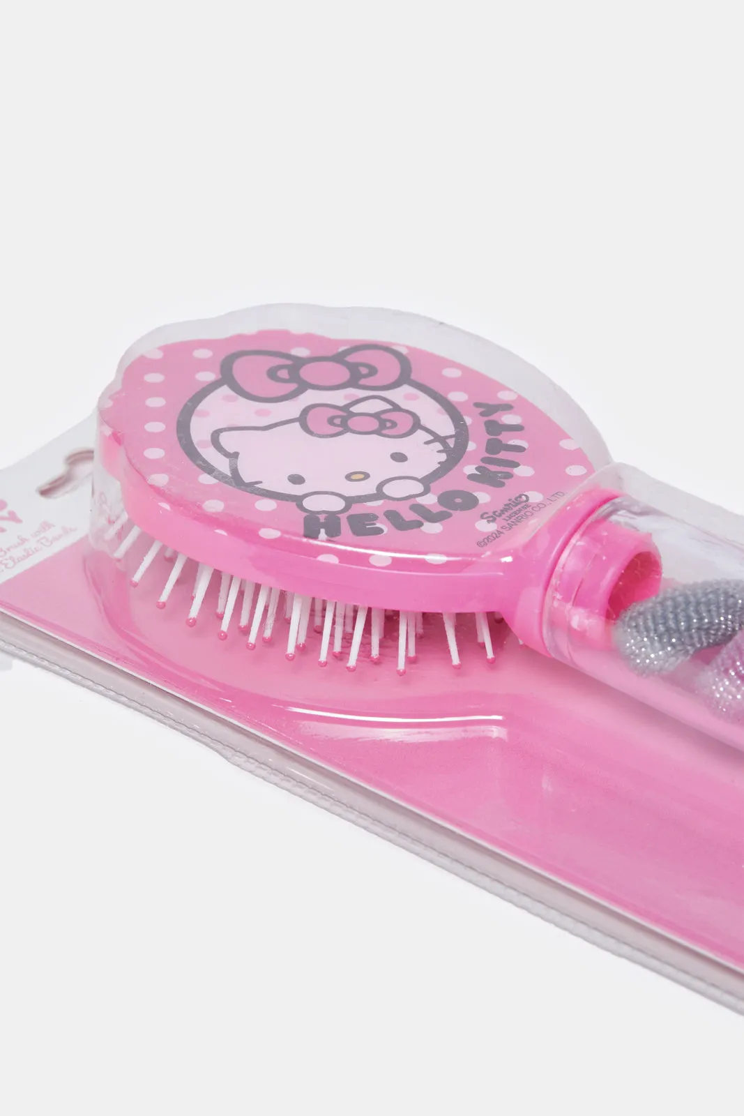 Pink Hello Kitty Hair Brush With Elastic sold by Redtag product image thumbnail 4