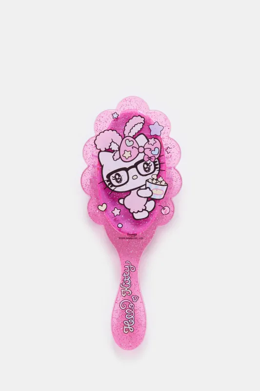Pink Hello Kitty Hair Brush made by Redtag