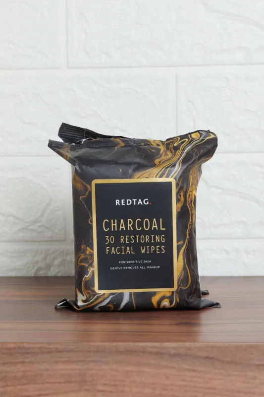 Black Charcoal Facial Wipes Set (Pack Of 2) sold by Redtag