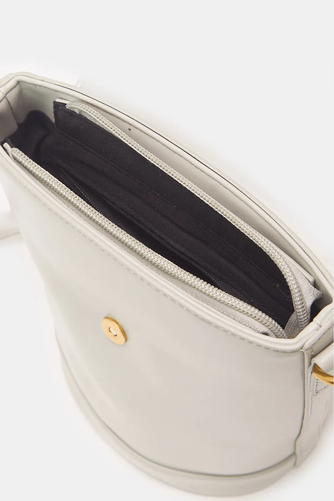 Grey Women Detachable Handle Handbag sold by Redtag product image thumbnail 4