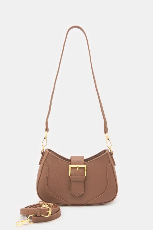 Women Brown Handbag With Strap sold by Redtag