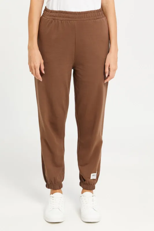 Women Brown Active Pants sold by Redtag