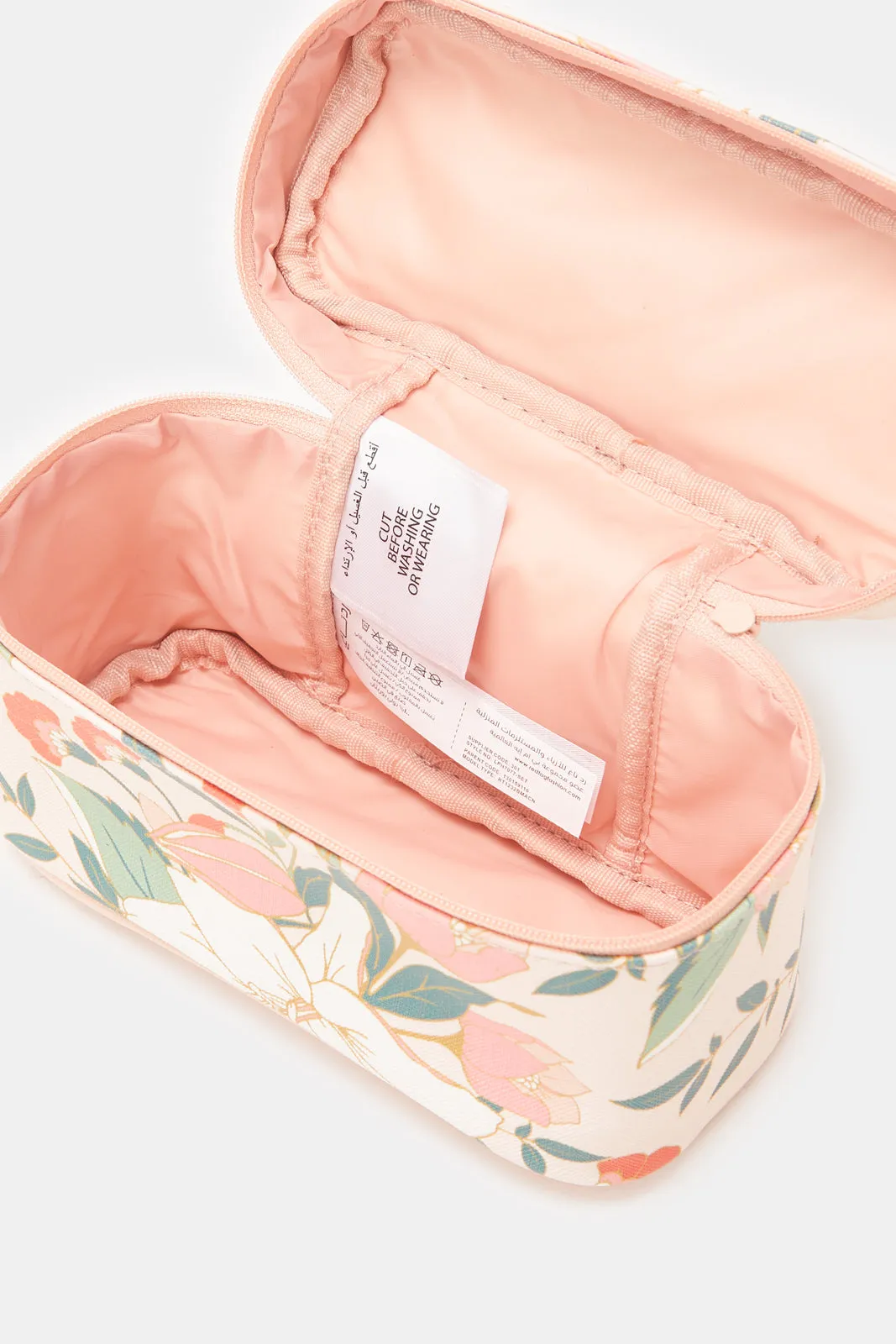 Women Pink Floral Print Cosmetic Pouch Set (4 Piece) sold by Redtag product image thumbnail 5