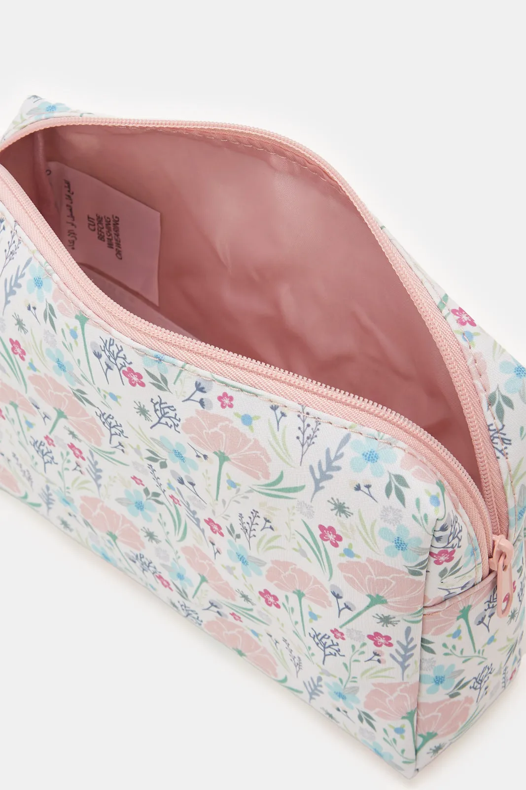 Women Pink Floral Cosmetic Pouch Set (Pack of 3) sold by Redtag product image thumbnail 5