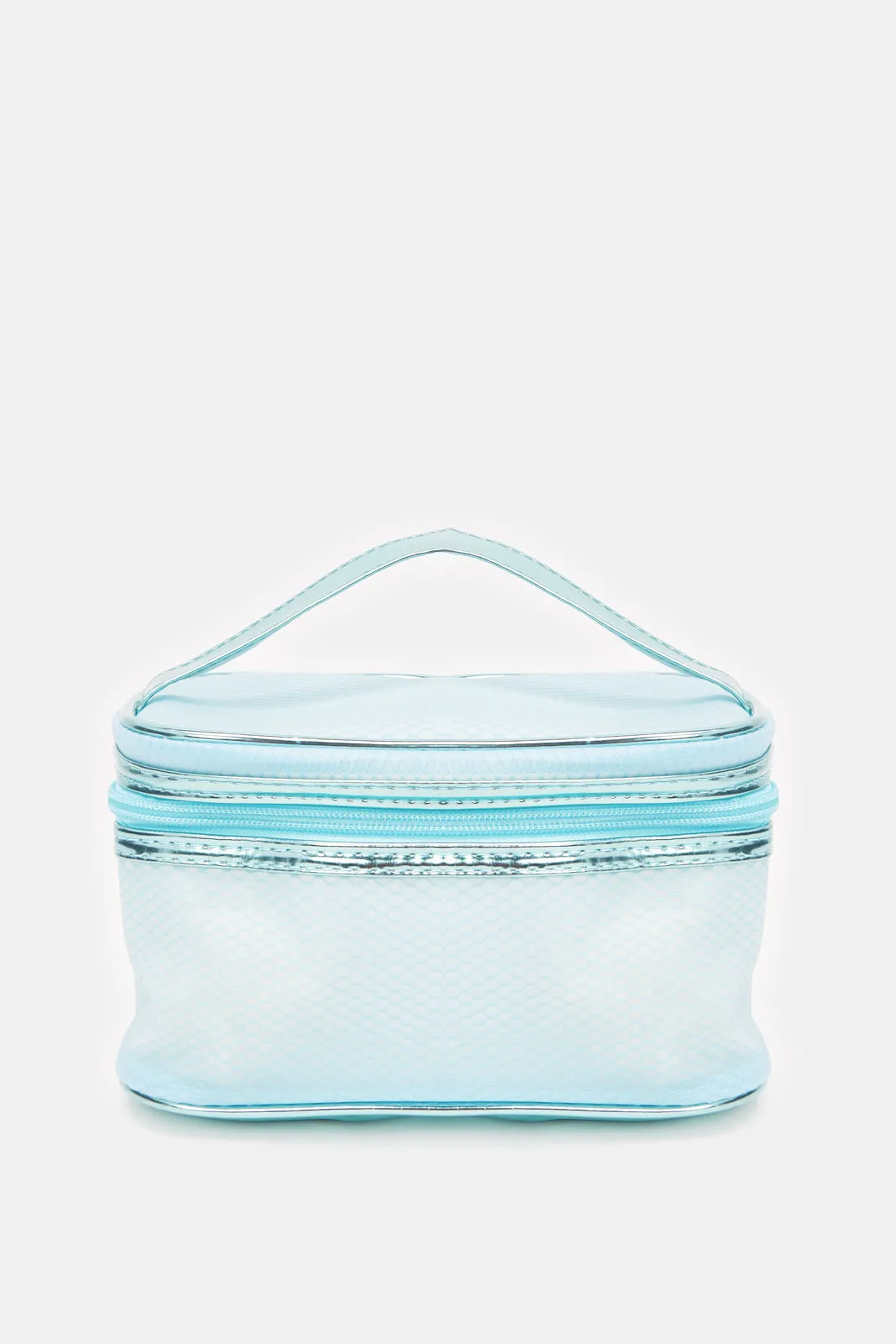 Women Blue Pouch With a Handle sold by Redtag