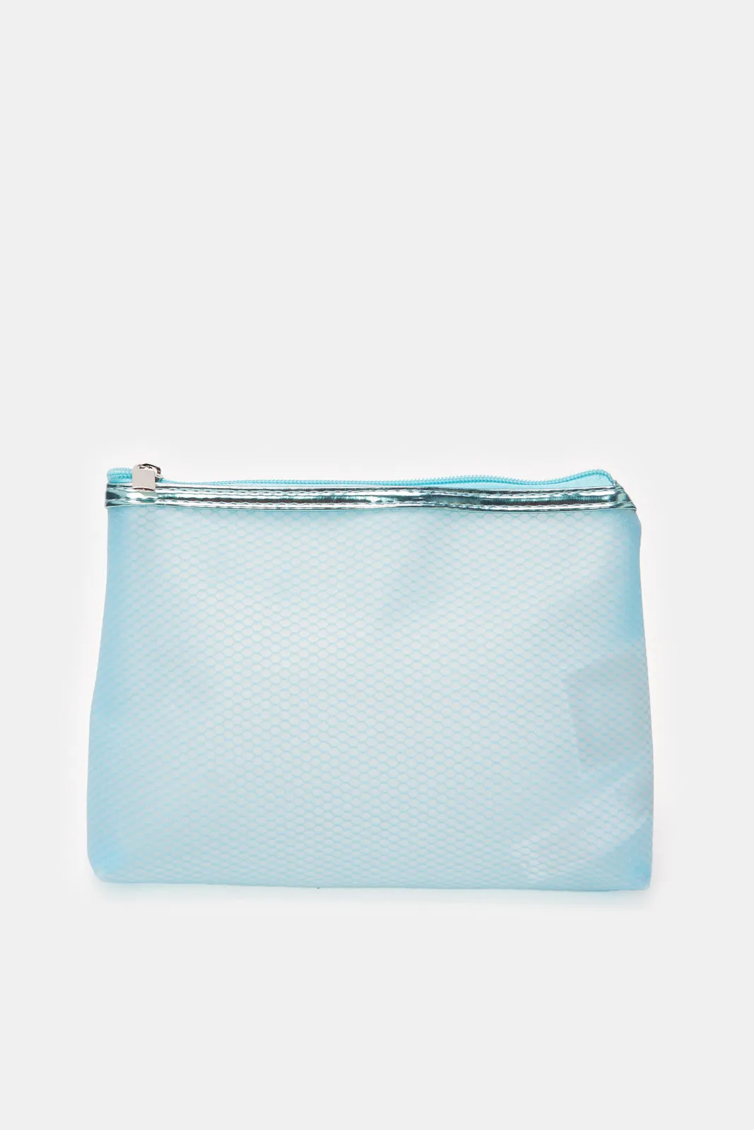Women Blue Zipper Pouch sold by Redtag
