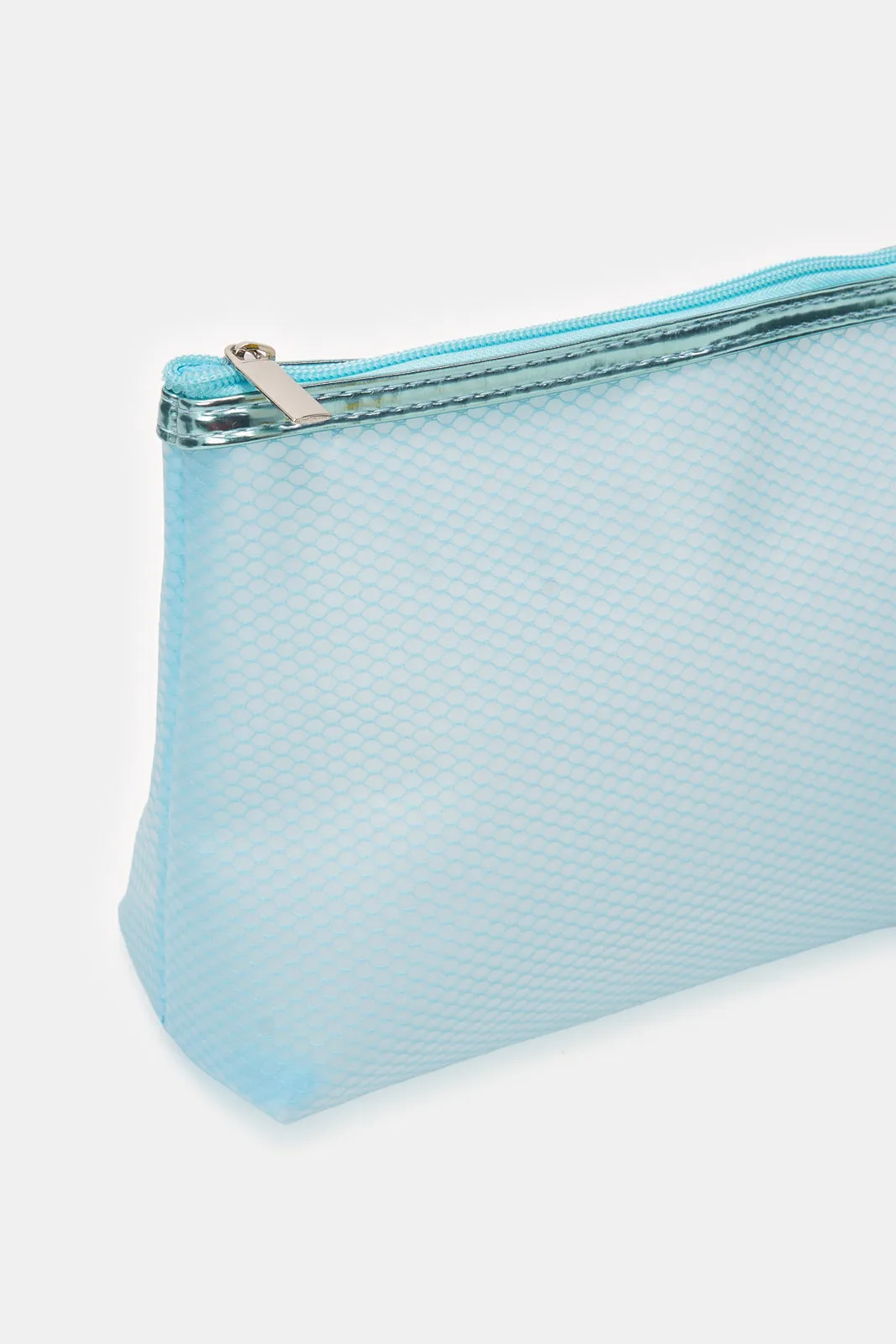 Women Blue Zipper Pouch sold by Redtag product image thumbnail 2