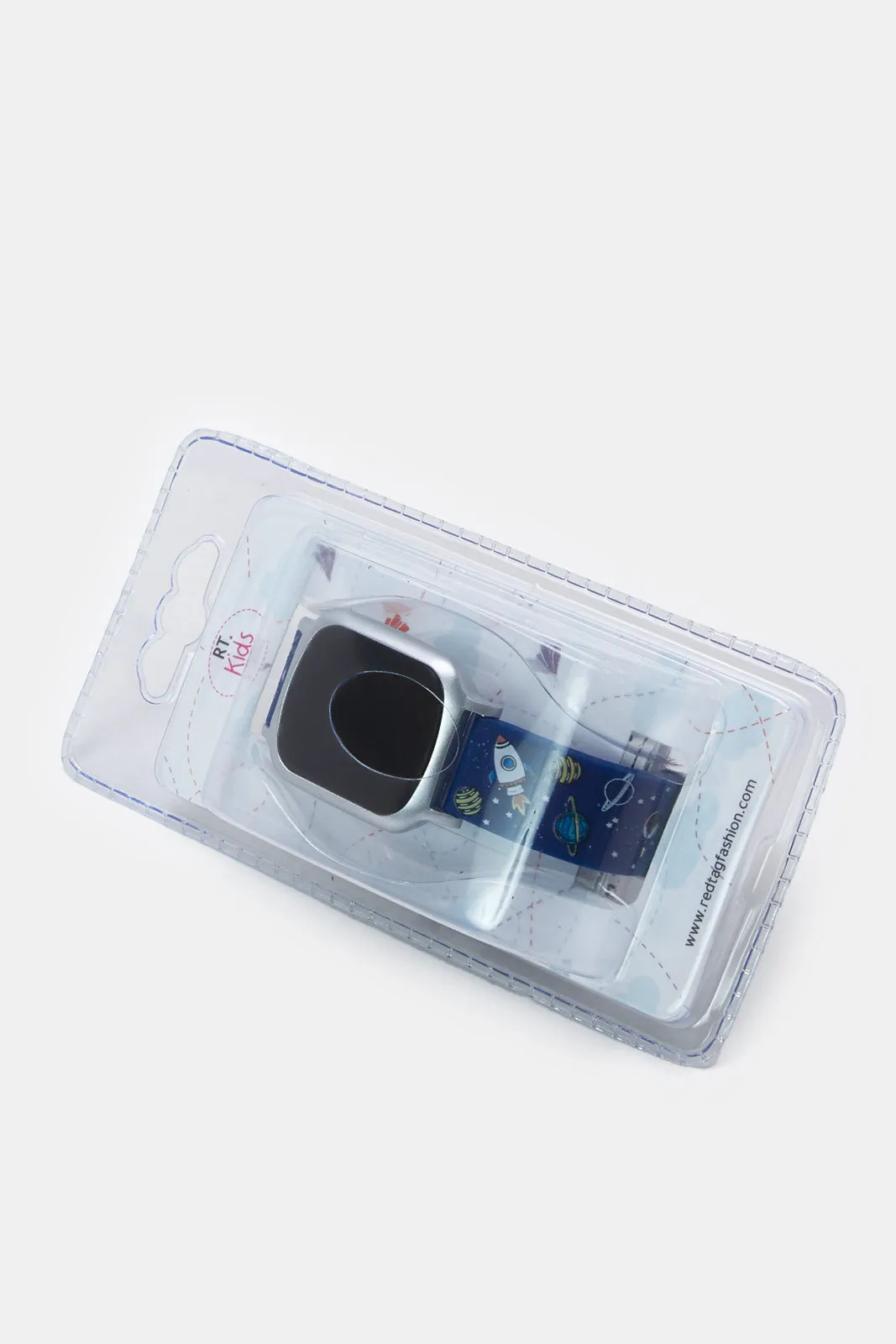 Boys Navy Rocket Printed Digital Watch sold by Redtag product image thumbnail 3