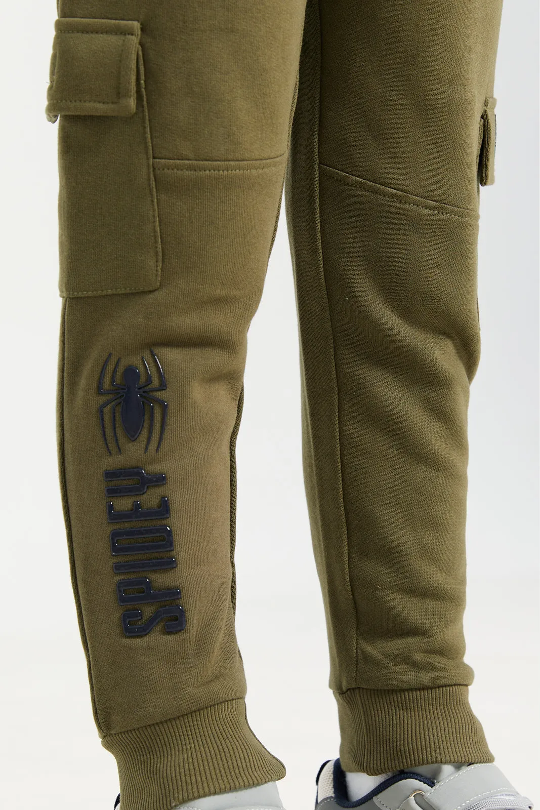 Boys Green Spiderman Print Track Pants sold by Redtag product image thumbnail 5