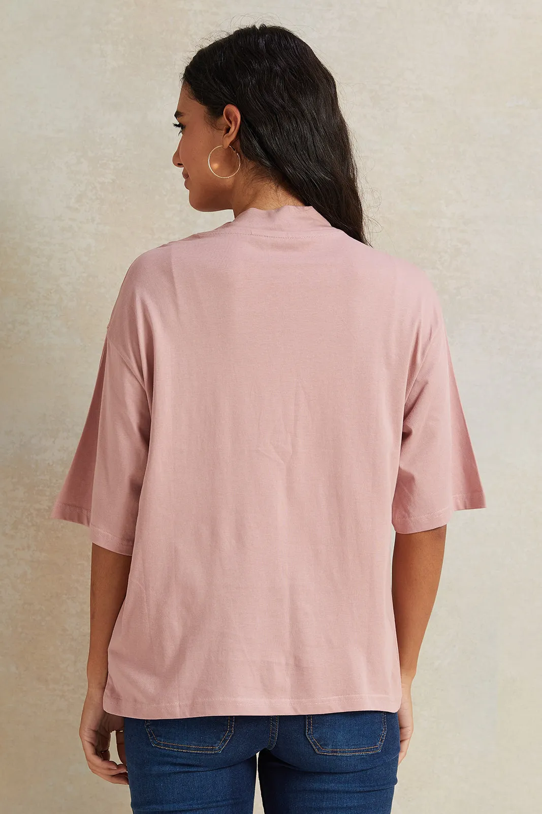 Women Pink Printed T-shirt sold by Redtag product image thumbnail 3
