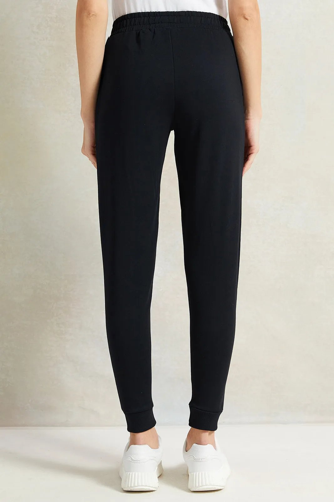 Women Black Printed Active Pants sold by Redtag product image thumbnail 3