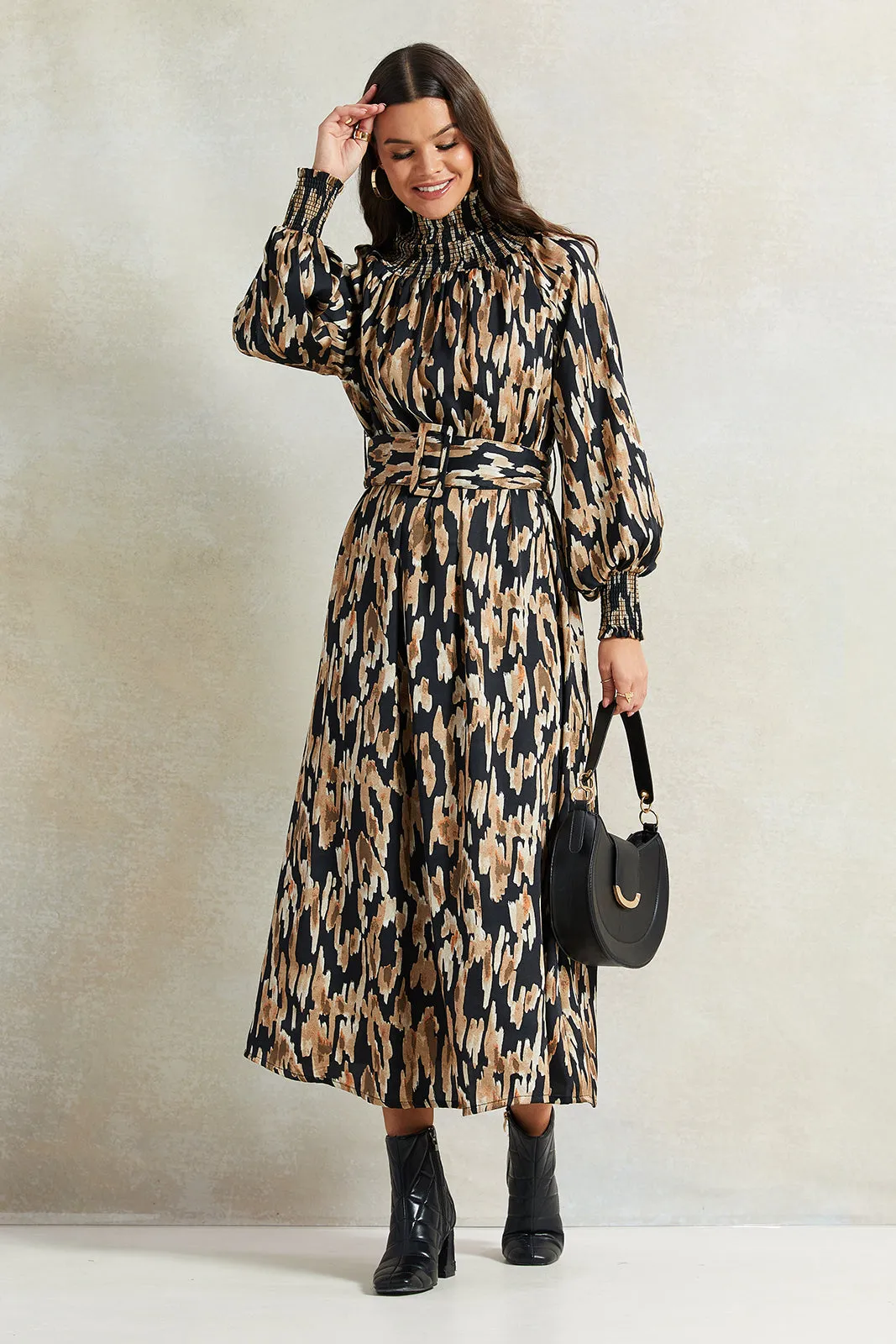 Women Black Printed Dress sold by Redtag product image thumbnail 4