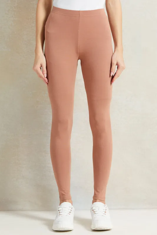 Women Coral Long Length Legging sold by Redtag