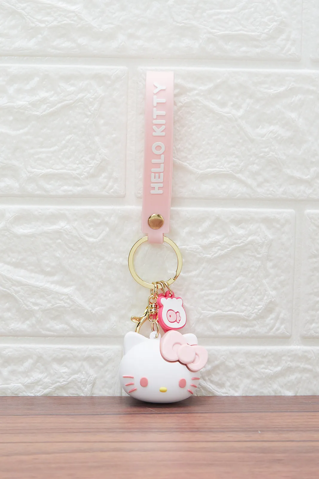 Pink Hello Kitty 3D Key Ring sold by Redtag