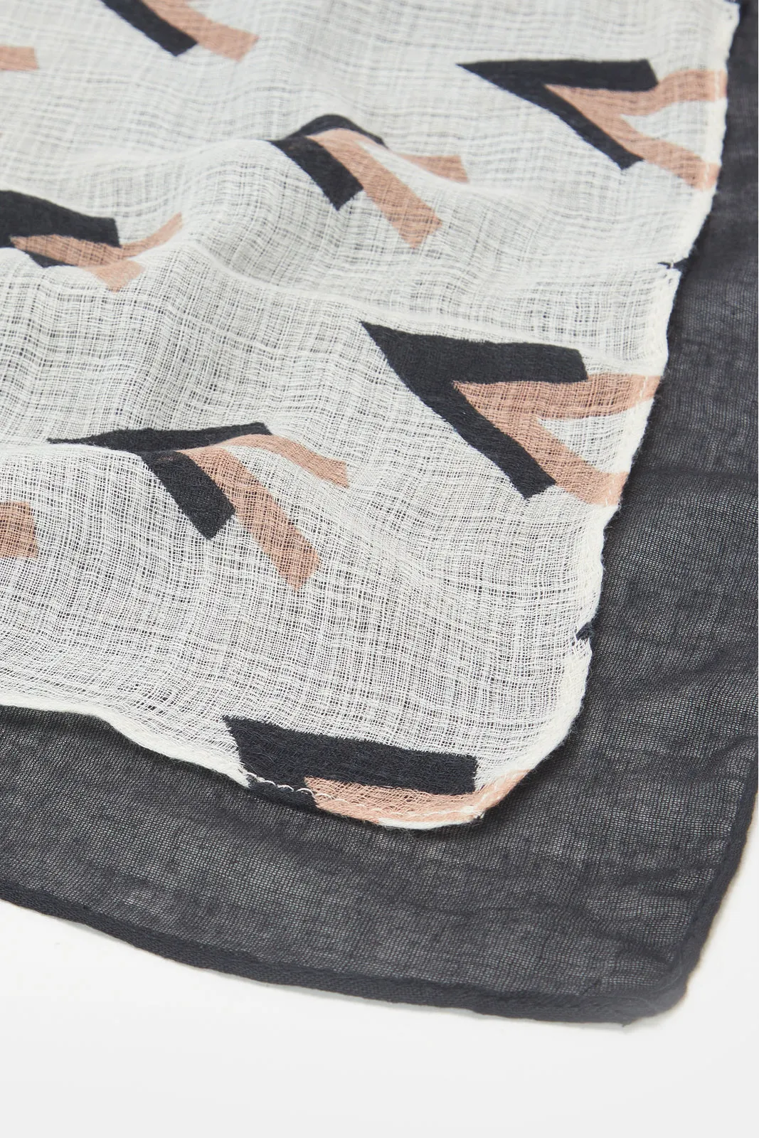 Women White And Black Printed Scarf Set (Pack of 2) sold by Redtag product image thumbnail 3