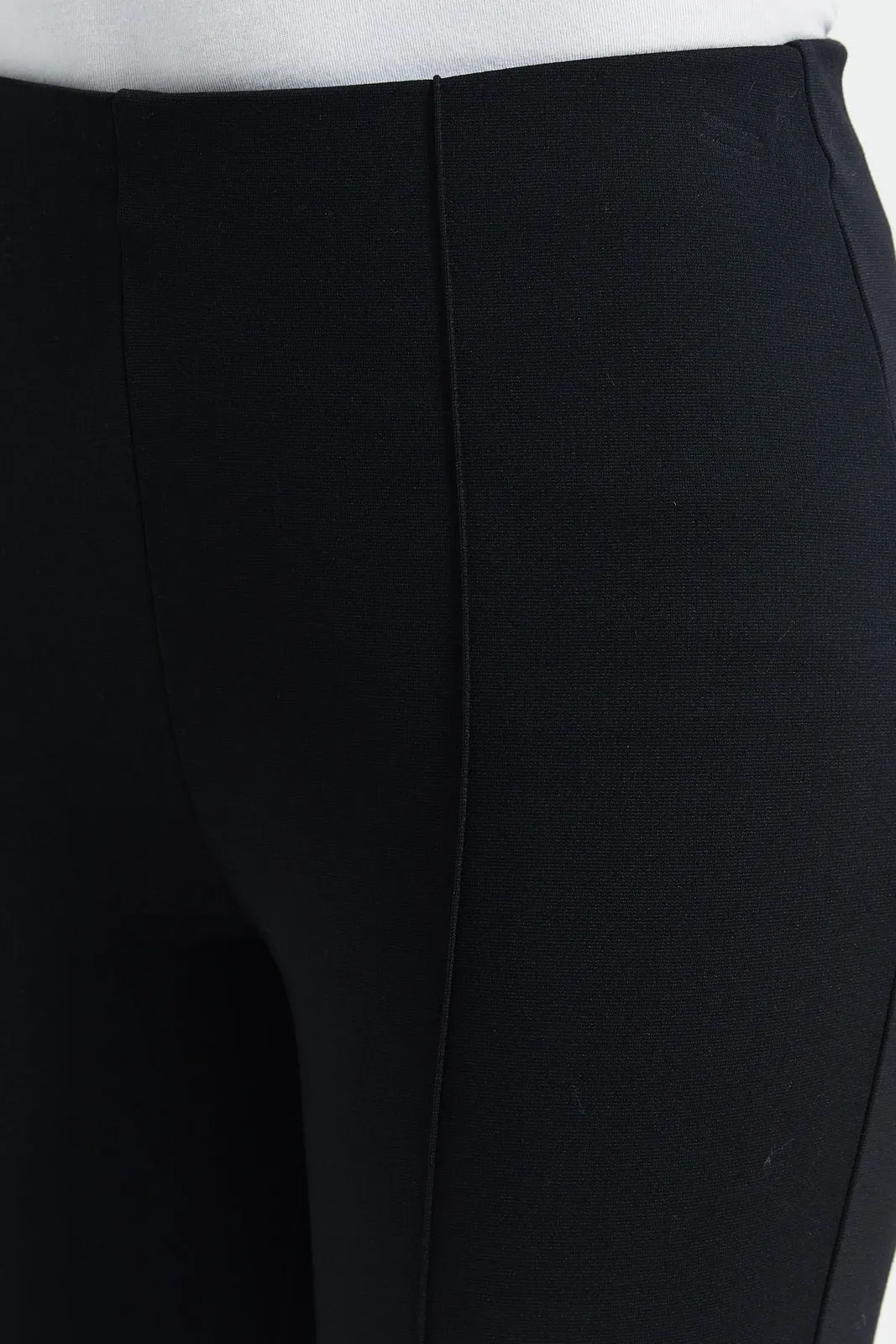 Women Black Single Pleat Leggings sold by Redtag product image thumbnail 4