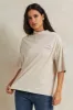 Women Beige Printed T-shirt sold by Redtag