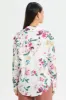 Women White Floral Print Satin Blouse sold by Redtag