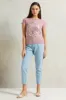 Women Pink Foil Print T-Shirt sold by Redtag