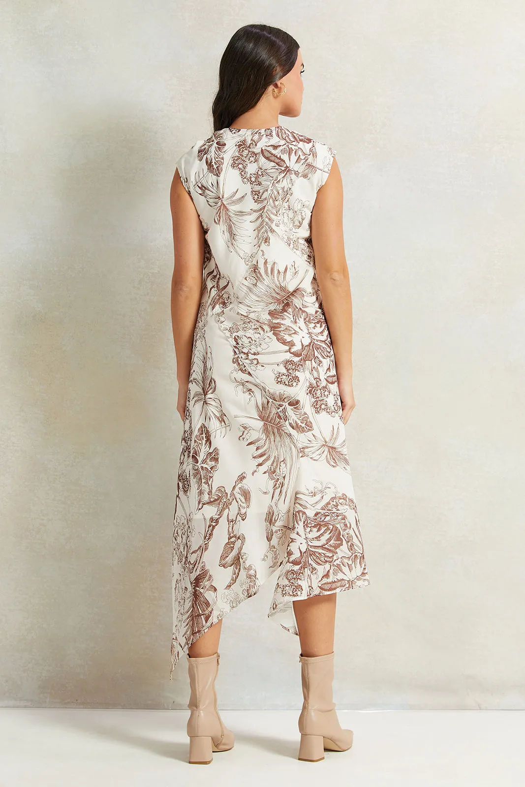 Women Ivory Printed Dress sold by Redtag product image thumbnail 3