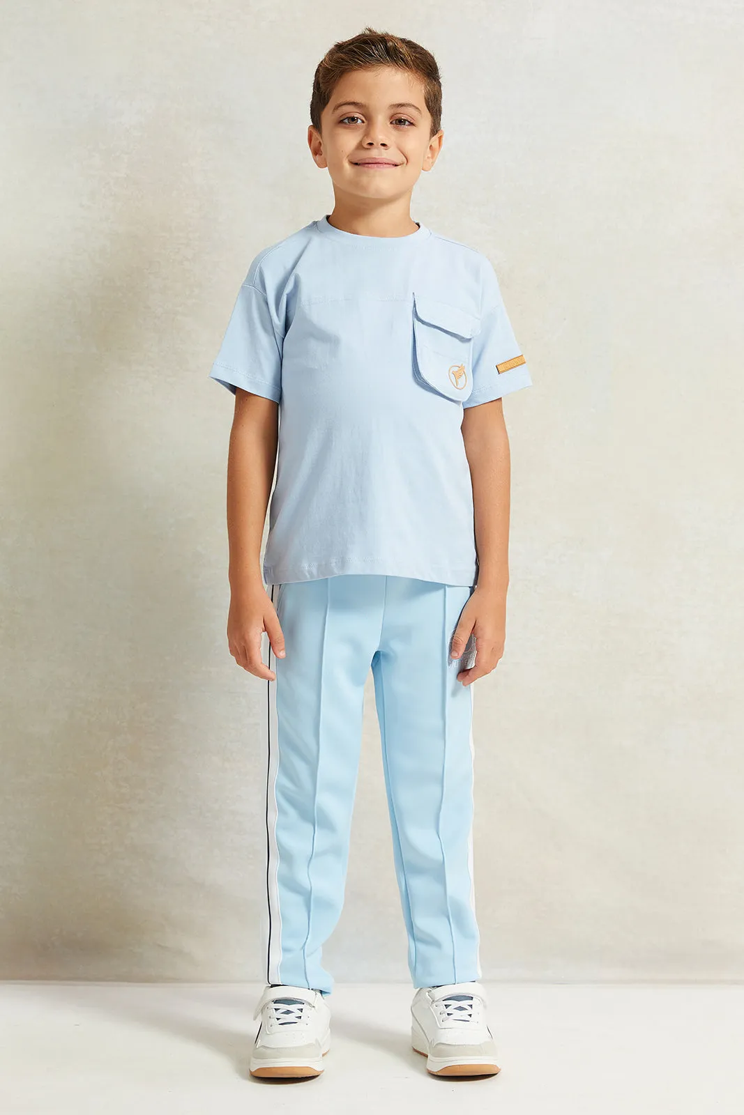 Boys Blue Embellished Track Pants sold by Redtag product image thumbnail 2