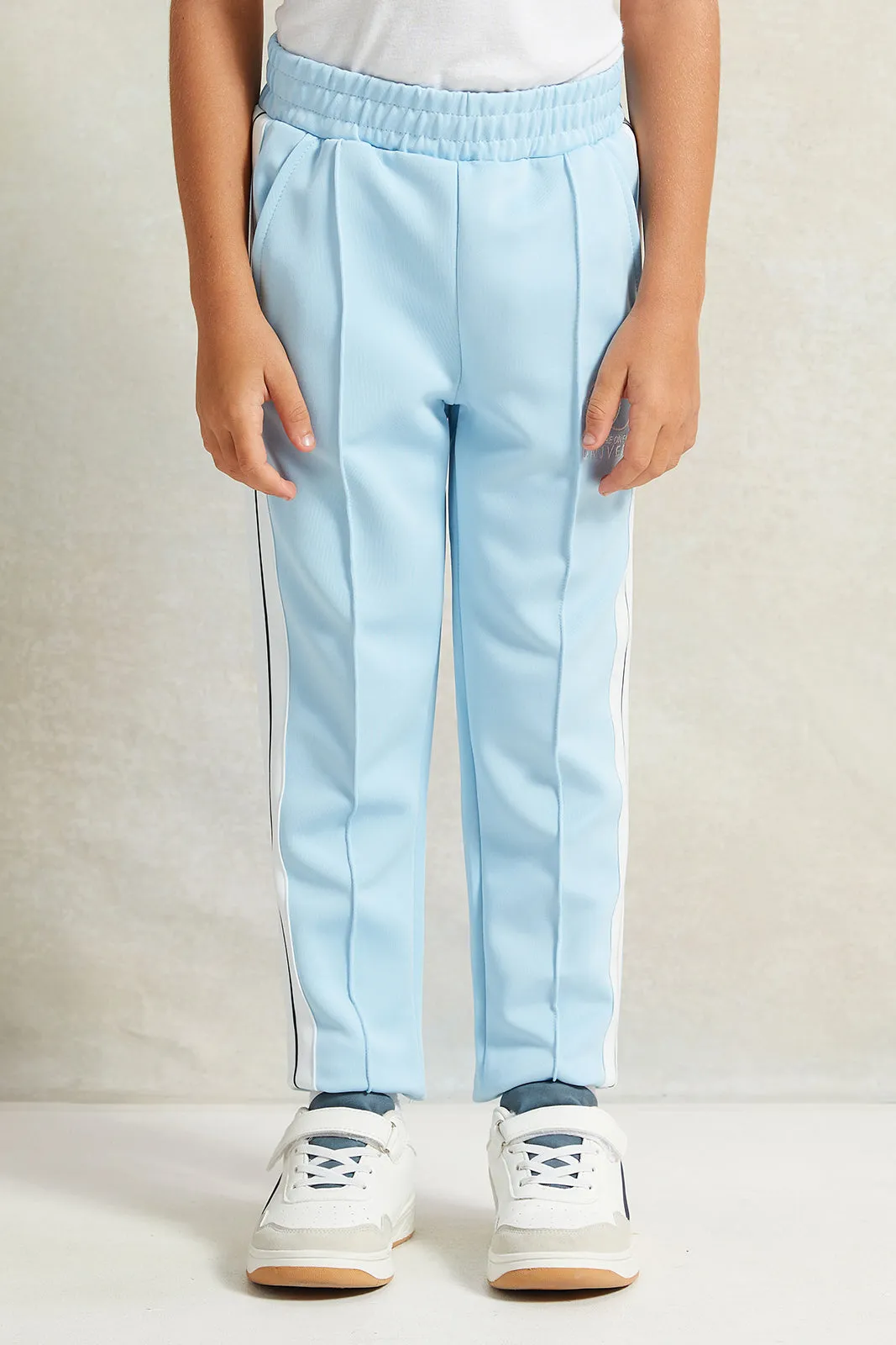 Boys Blue Embellished Track Pants sold by Redtag