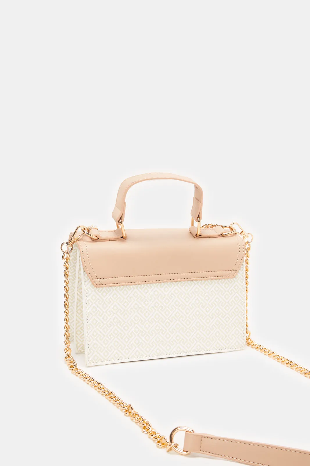 Women Beige Flap Messenger Bag sold by Redtag product image thumbnail 2