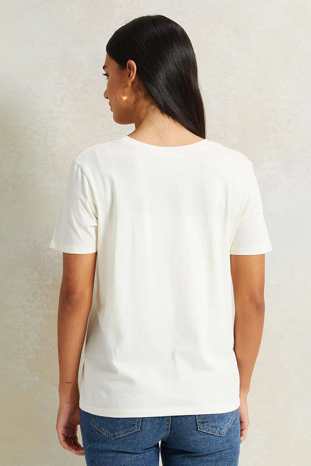 Women Ivory Hello Kitty Printed T-Shirt sold by Redtag product image thumbnail 3