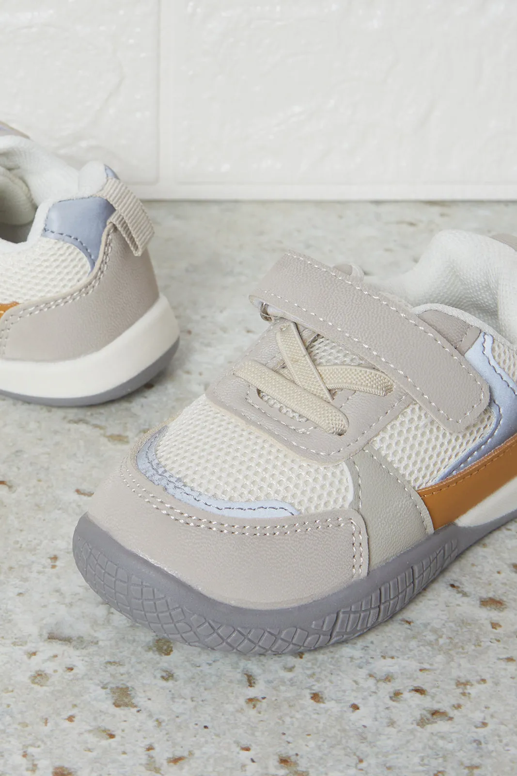 Infant Boys Grey Color Block Sneakers sold by Redtag product image thumbnail 3