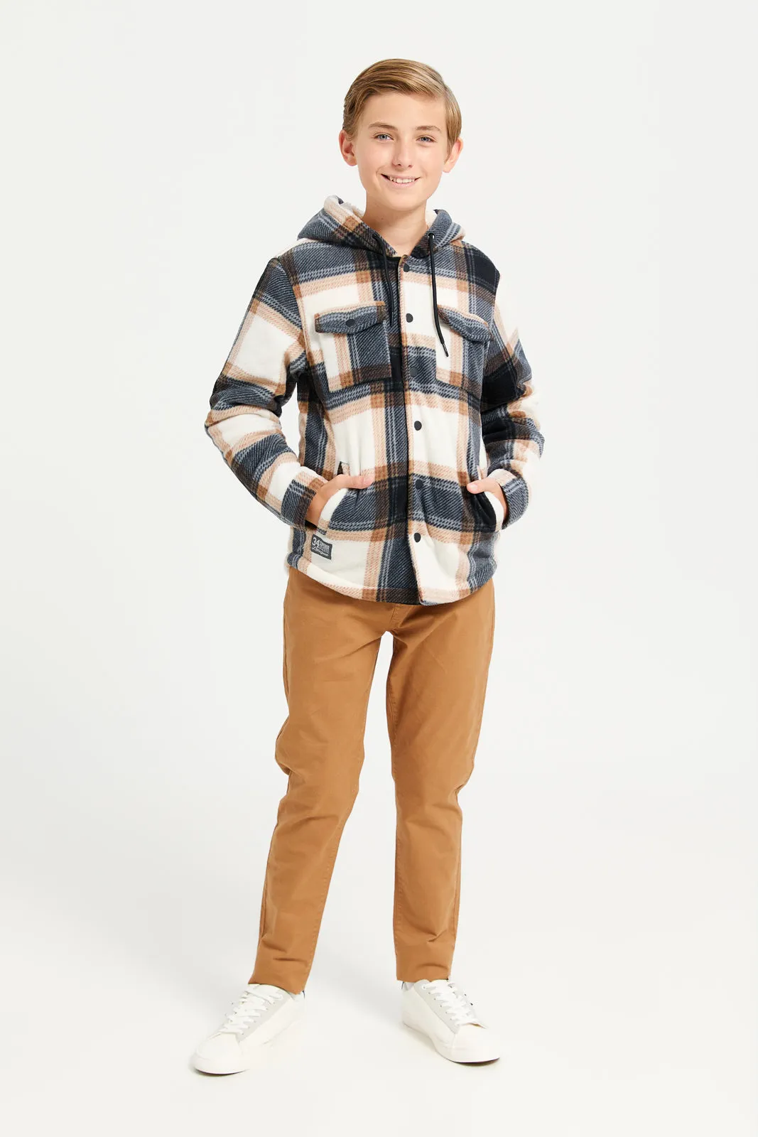 Senior Boys Assorted Hooded Shaket sold by Redtag product image thumbnail 2