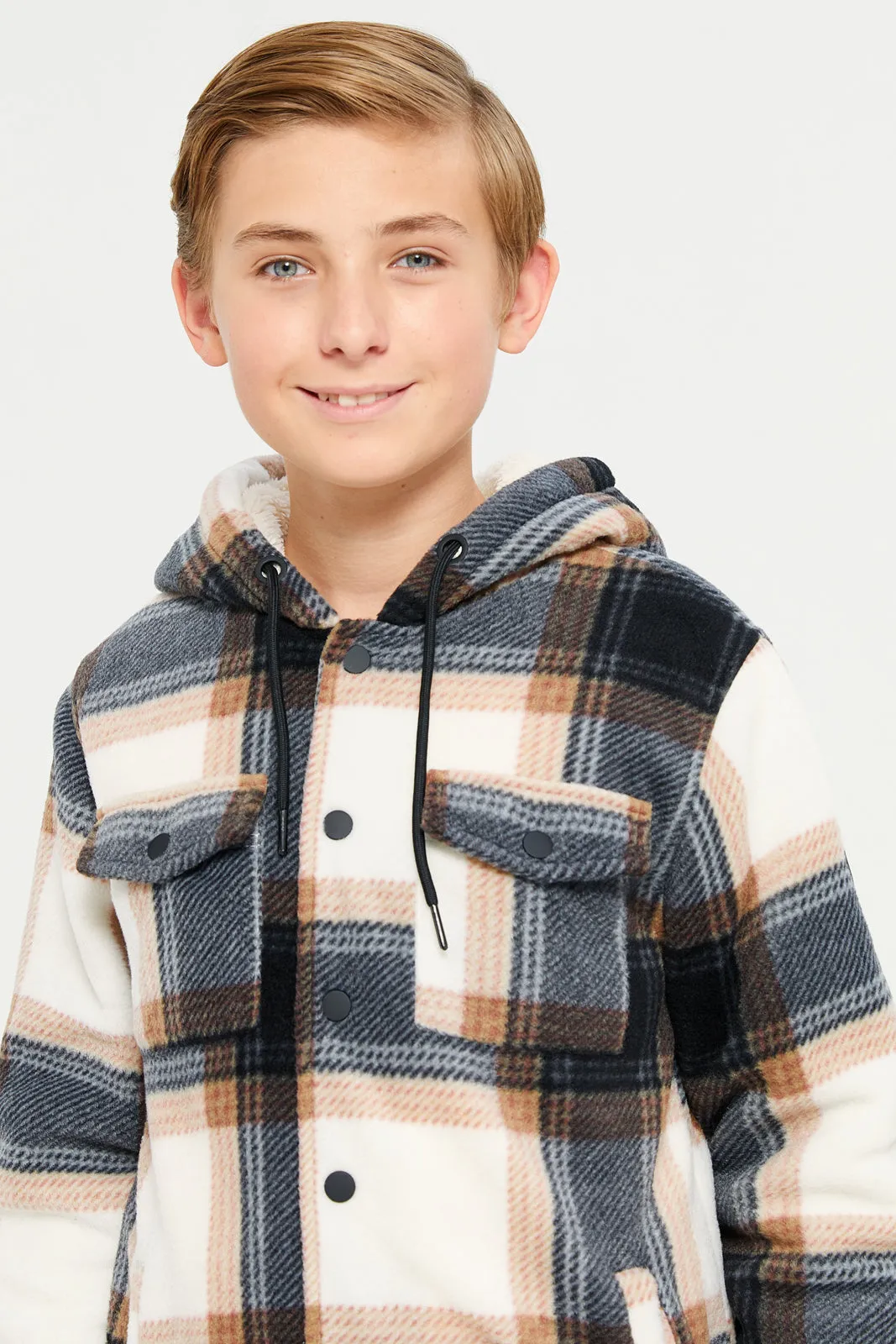 Senior Boys Assorted Hooded Shaket sold by Redtag product image thumbnail 4