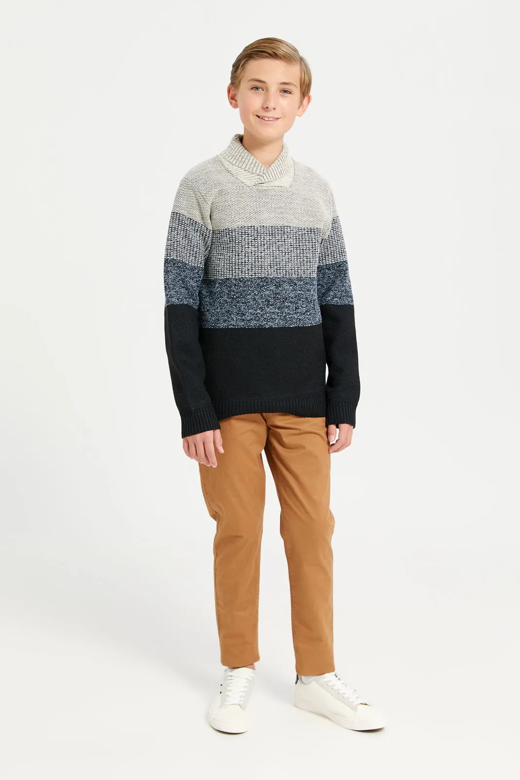 Senior Boys Assorted Stripe Pullover sold by Redtag product image thumbnail 2