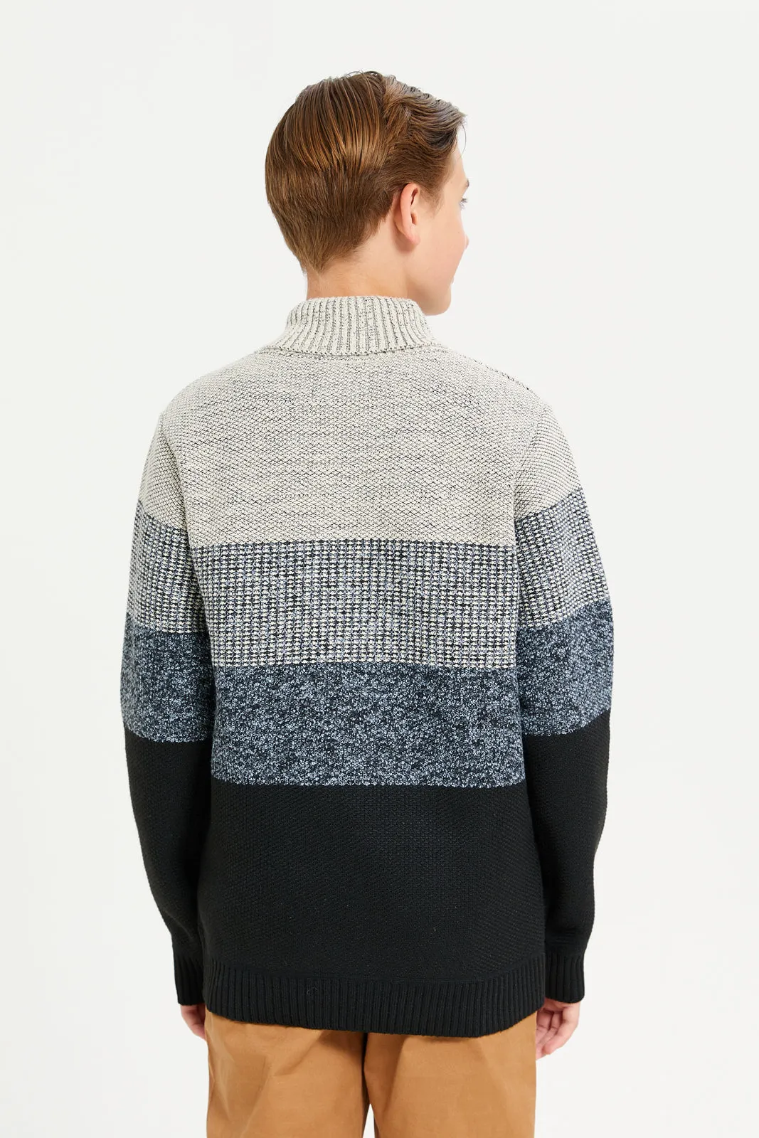 Senior Boys Assorted Stripe Pullover sold by Redtag product image thumbnail 3