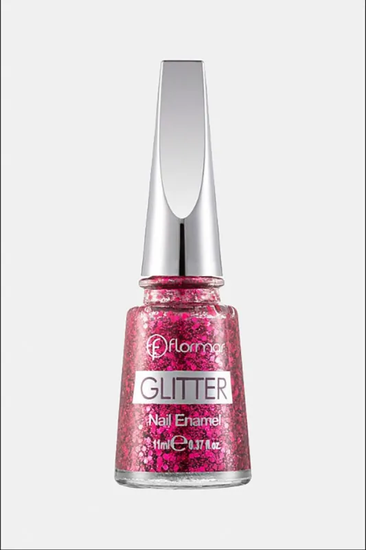 Flormar Glitter Nail Enamel GL03 Ruby Light sold by Redtag