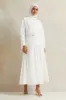 Women White Belted Long Skirt sold by Redtag