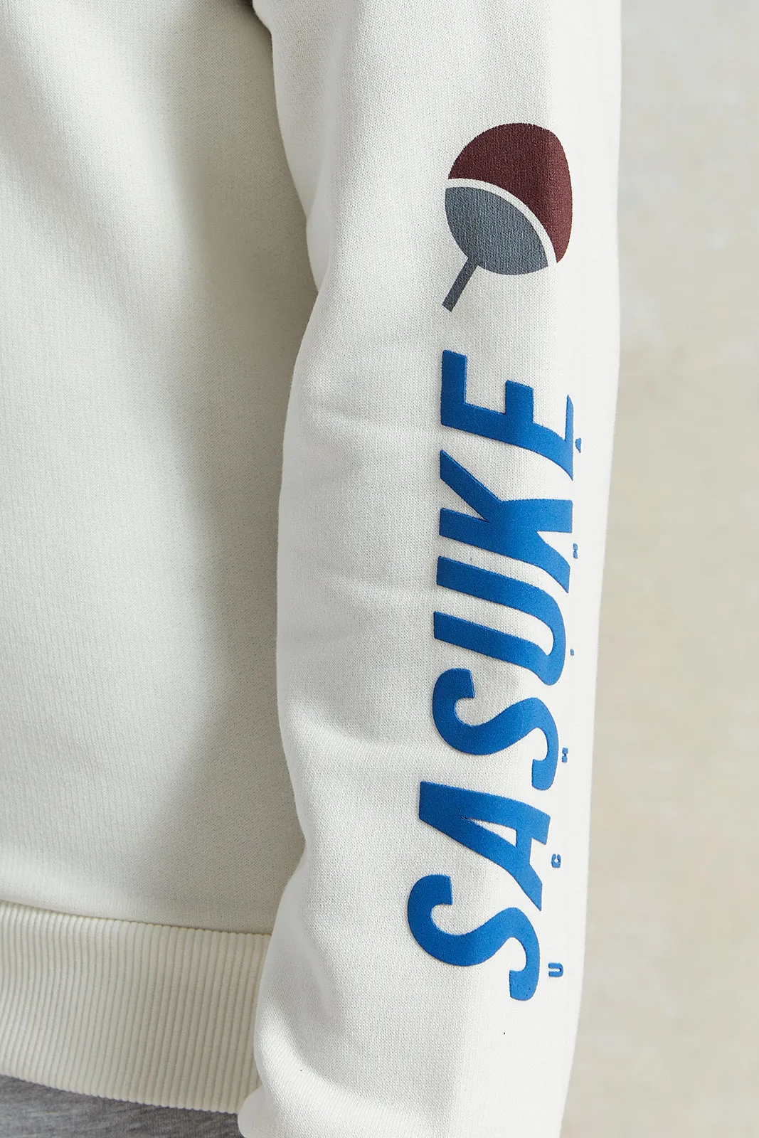 Senior Boys Black And White Printed Hooded Sweatshirt sold by Redtag product image thumbnail 5