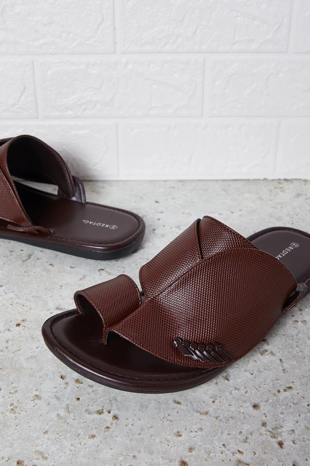 Men Brown Shirqui Sandals sold by Redtag product image thumbnail 3