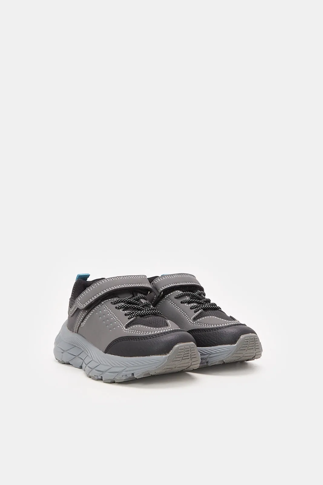 Boys Grey And Black Trekker sold by Redtag product image thumbnail 2
