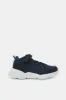 Senior Boys Navy Material Block High Top Sneaker sold by Redtag