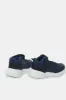 Senior Boys Navy Material Block High Top Sneaker sold by Redtag