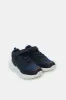 Senior Boys Navy Material Block High Top Sneaker sold by Redtag