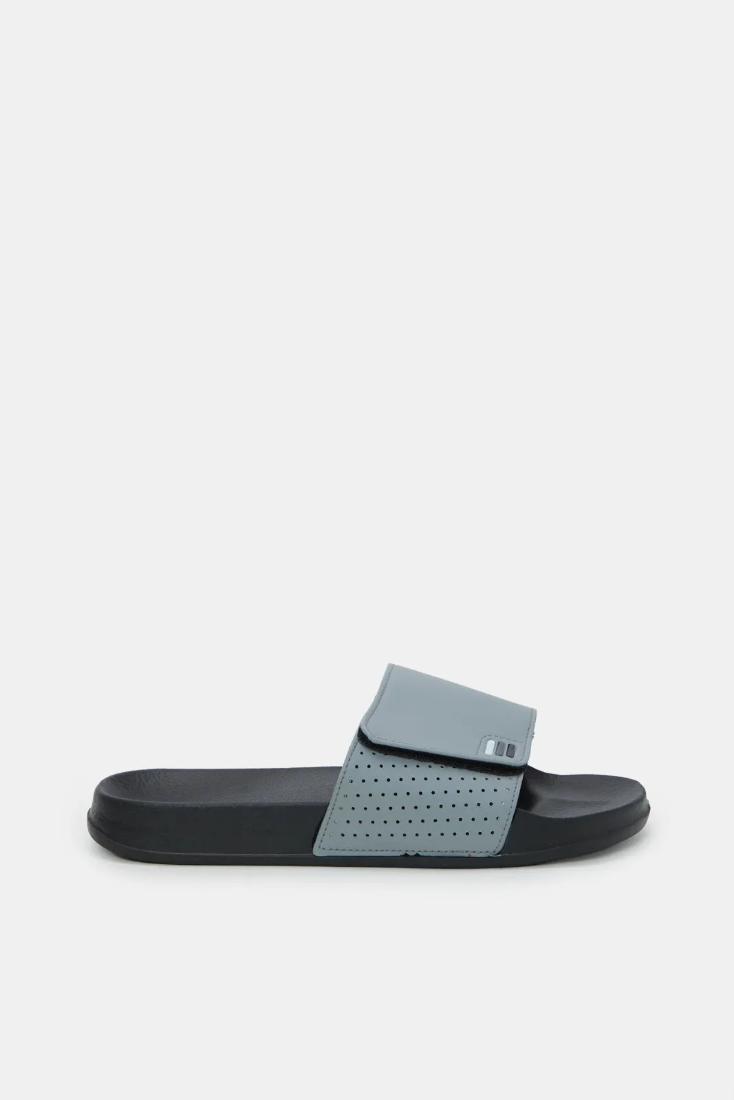 Men Grey Slide With Velcro sold by Redtag