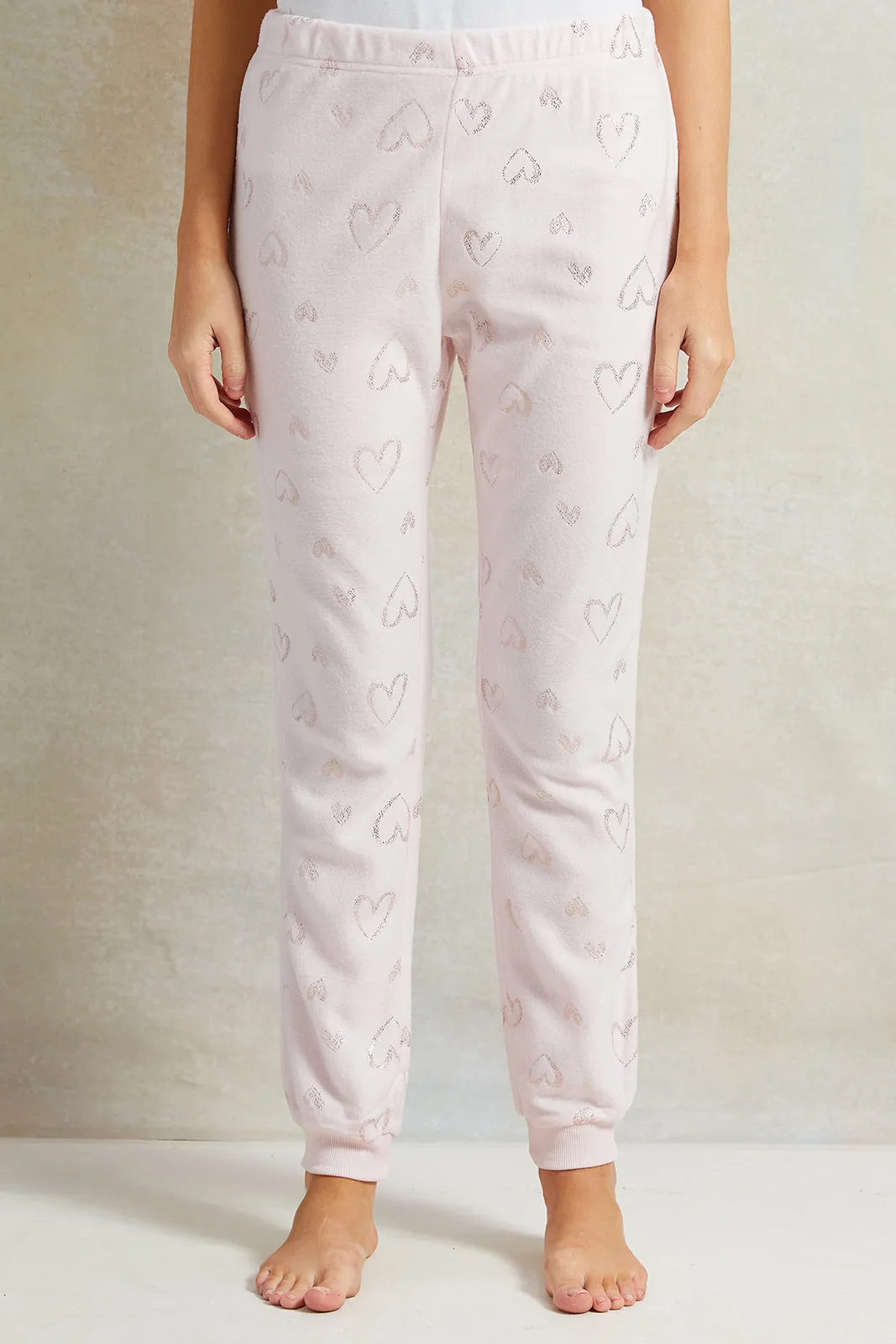 Women Pink Hearts Print Pyjama Set (2 Piece) sold by Redtag product image thumbnail 3