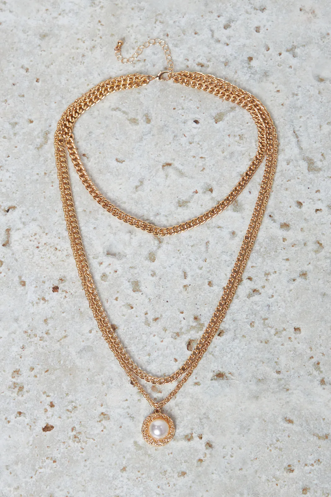 Women Gold Embellished Necklace sold by Redtag